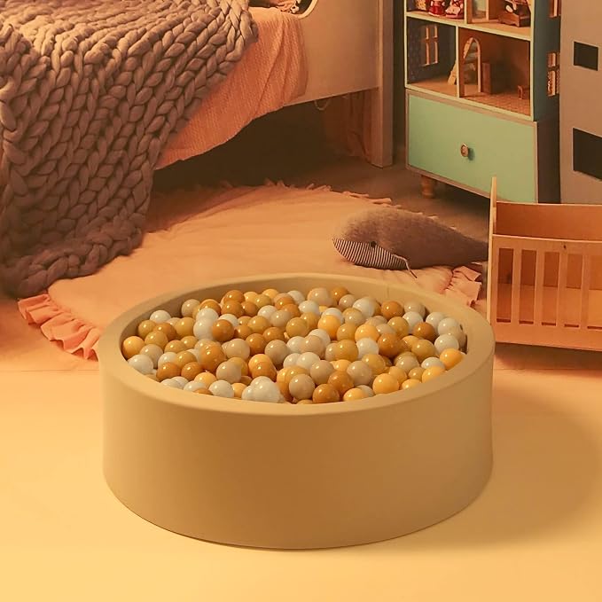 GOGOSO Ball Pits Balls for Toddlers Pack of 50 100 200 Plastics Shape Ball - Image 9