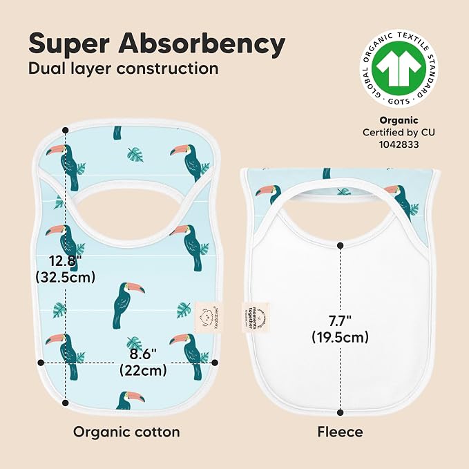 8-Pack Baby Bibs for Boys, Girls - Image 3