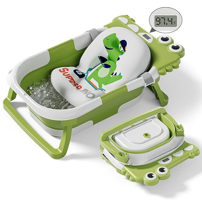 Collapsible Baby Bathtub for Newborn, Foldable Baby Bath Tub by Tavlshero