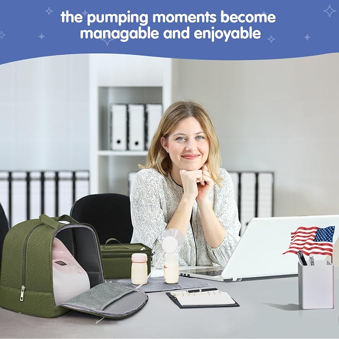 DERJUNSTAR Breast pump travel bag, Spectra Pump Backpack, Mini Pumping Bags - Image 6