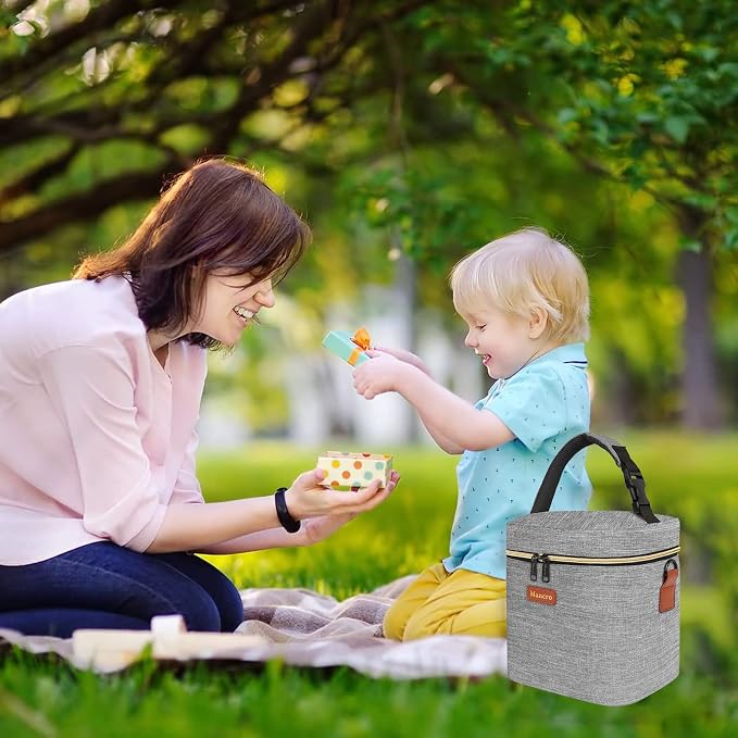Mancro Baby Bottle Bag with Insulated Cooler, Fits 6 Baby Bottles Up to 9 Ounce - Image 6