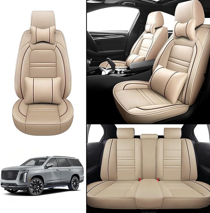 Car Seat Covers for Cadillac Escalade 2000-2025 | 5-Seats Seat Covers, - Image 2