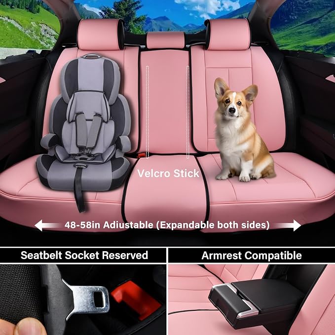 Coverado Car Seat Covers Full Set, Seat Covers - Image 3