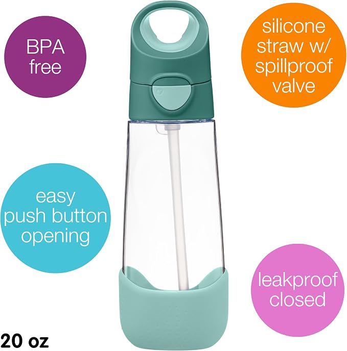 b.box Kids Water Bottle – 20oz Tritan Toddler Drink Bottle - Image 5