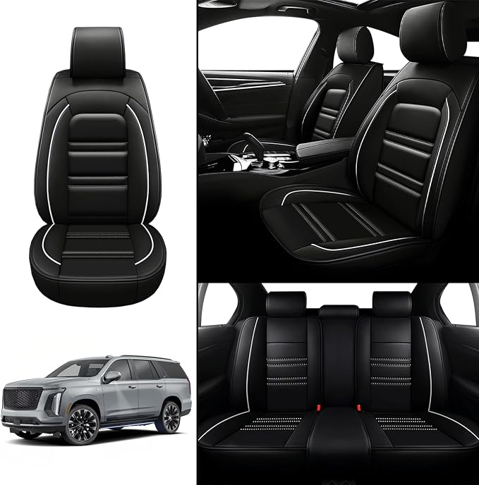 Seat Covers for Cadillac Escalade 2000-2025 | 5-Seats Leather Seat Covers - Image 2
