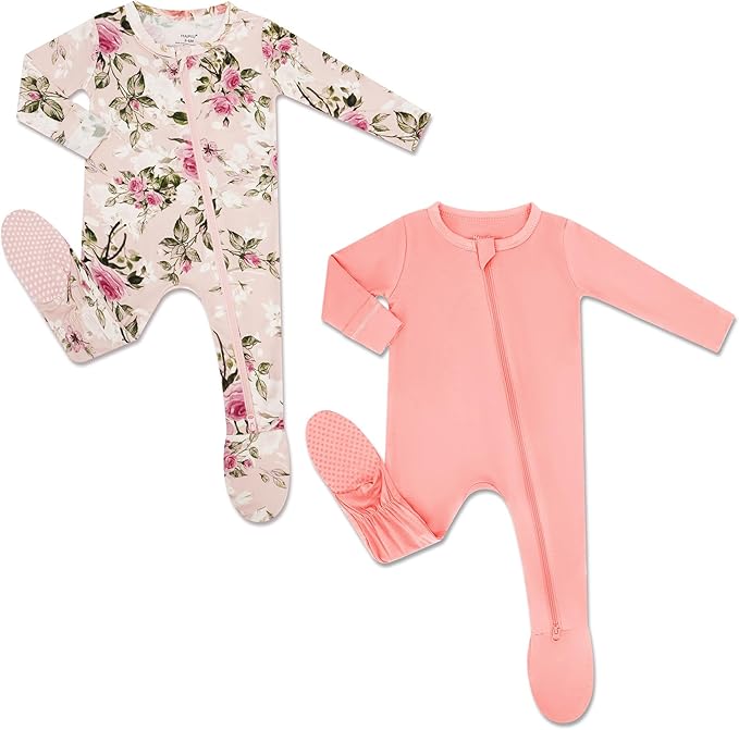 HAPIU Rayon from Bamboo Baby Footed Pajamas, 2 Way Zipper YKK, Footie by HAPIU