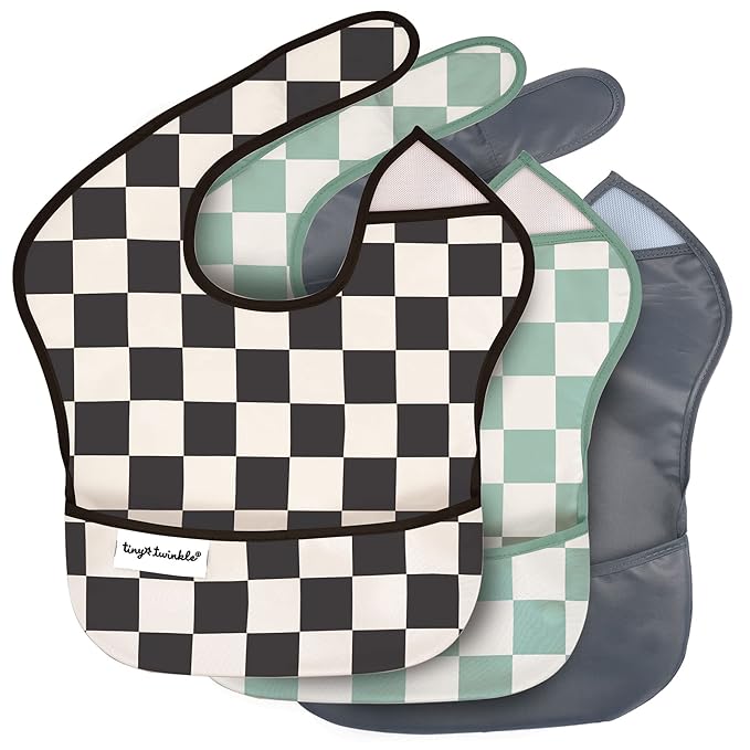 Tiny Twinkle Mess Proof Baby Bibs by TinyTwinkle