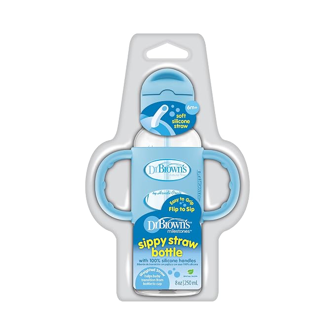 Dr. Brown's Milestones Narrow Sippy Straw Bottle, Spill-Proof - Image 8