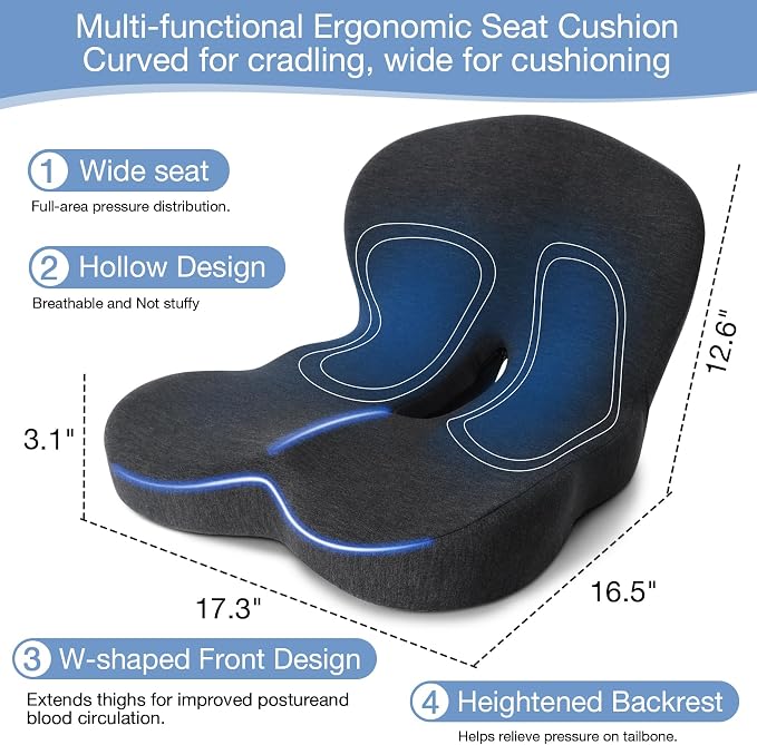 Memory Foam Seat Cushion, Chair Cushion - Image 4