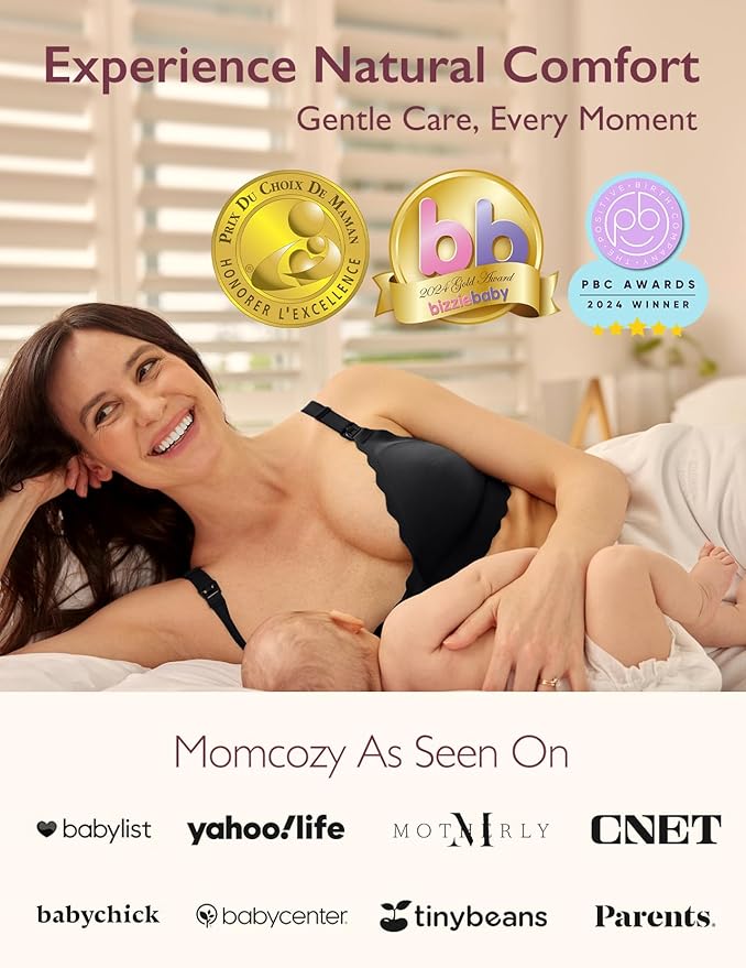 Momcozy Nursing Bras for Breastfeeding, Seamless Pregnancy Maternity Bra - Image 4