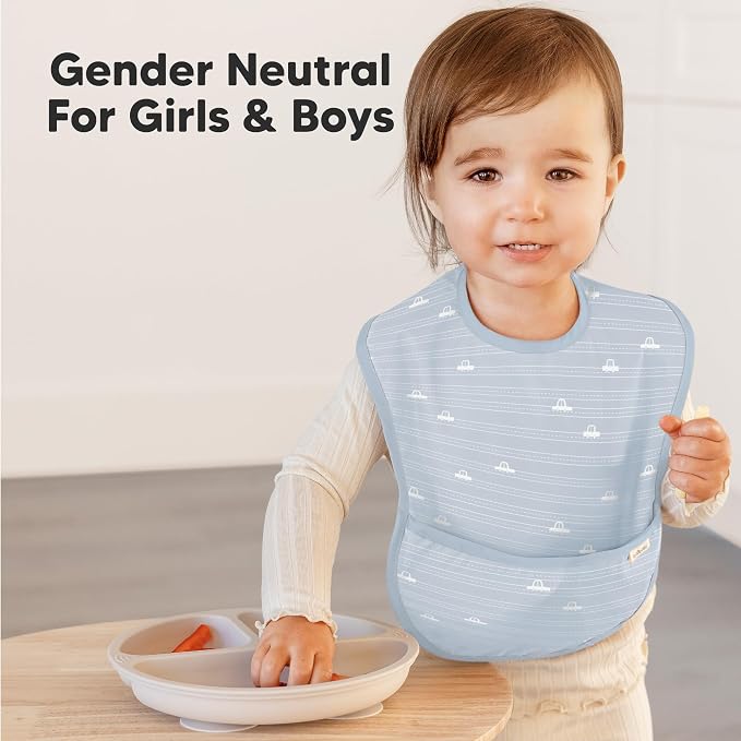 KeaBabies 3-Pack Waterproof Baby Bibs - Image 8