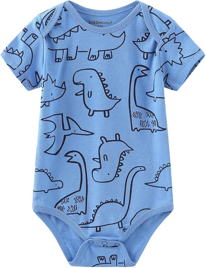 Kiddiezoom Newborn Baby Unisex Cotton One-Piece Bodysuits Baby Gift 5-Pack Baby - Image 3