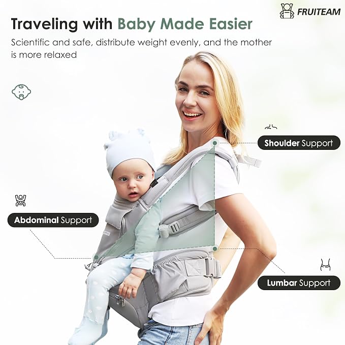 FRUITEAM Baby Carrier Newborn to Toddler - Image 5