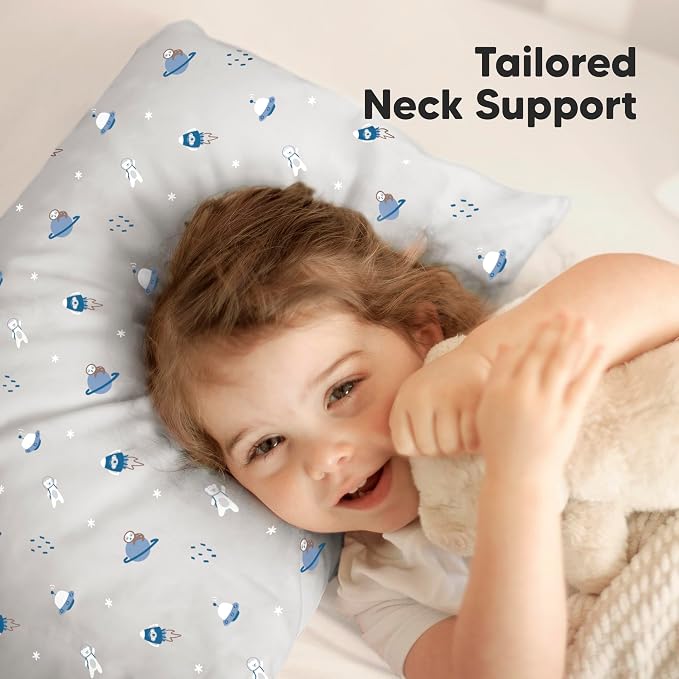 KeaBabies Toddler Pillow with Pillowcase, Jumbo 14X20 - Image 5