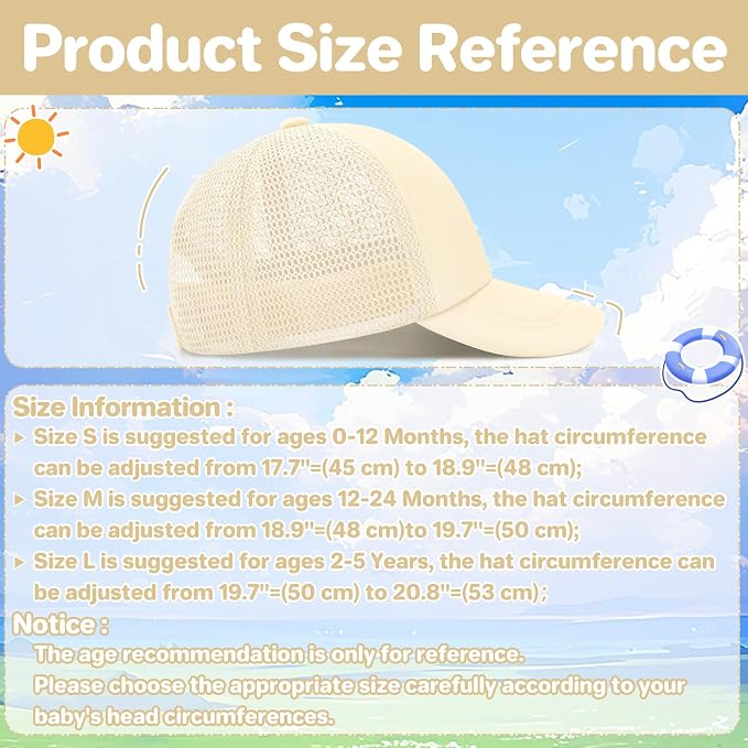 qikqik Baby Baseball Cap Toddler Baseball Hat - Image 6