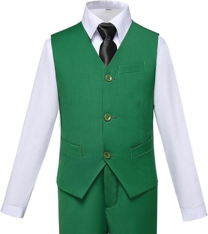 Boys Suit for Kids Tuxedo Suits for Wedding Formal Suit Set Toddler Boy Dress - Image 4
