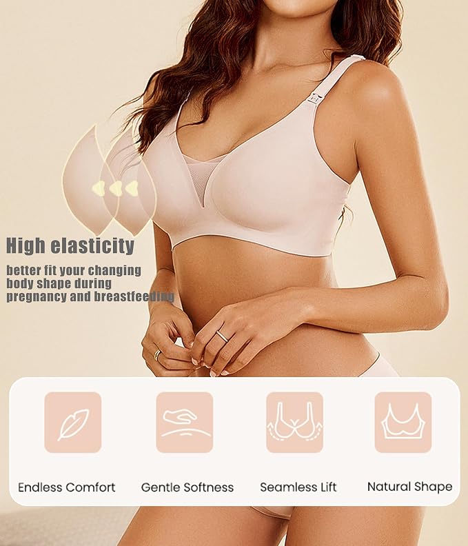 Avidlove Nursing Bras for Breastfeeding Seamless Ultra Comfort Pregnancy - Image 2