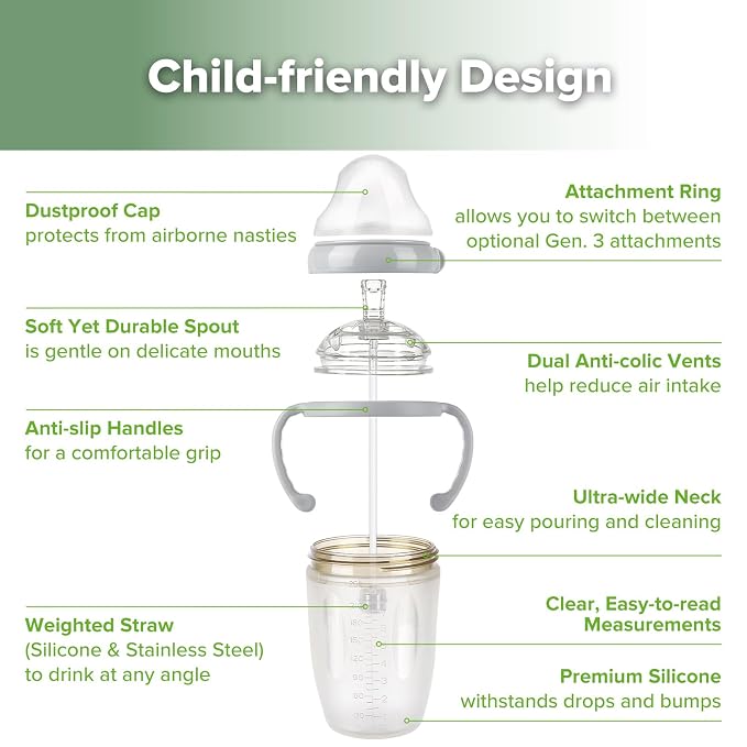 haakaa Weighted Straw Sippy Cup - Image 4