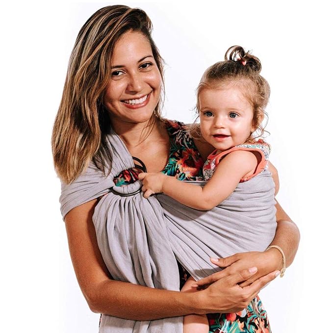 Nalakai Ring Sling Baby Carrier, Soft Linen Baby Sling, Baby Wrap, and Giving by NALAKAI