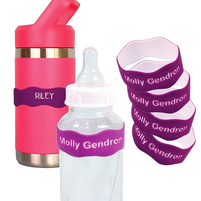 InchBug Orbit Labels Baby Bottle and Water Bottle Silicone Name Bands – by Inchbug