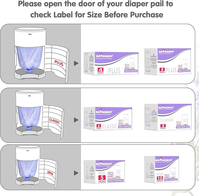 Diaper Pail Refill Bags Compatible - Image 2