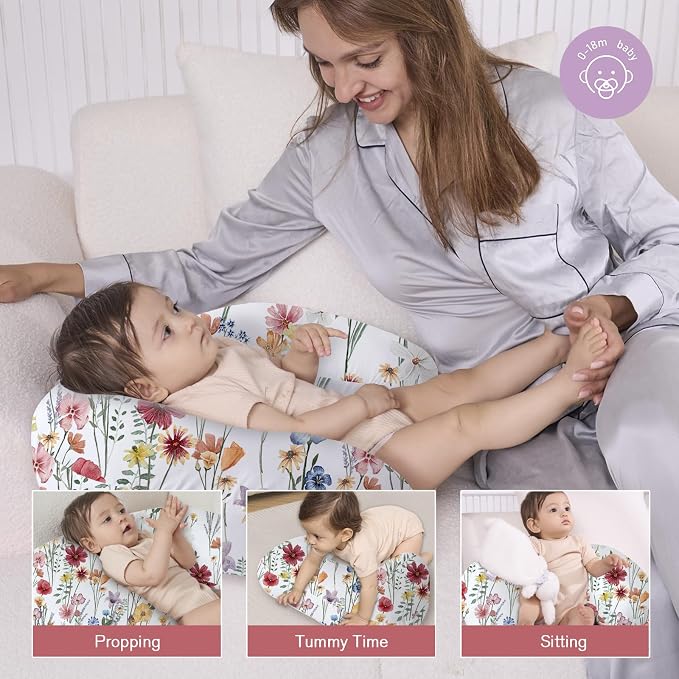 Little Grape Land Nursing Pillow, Upgraded Breast Feeding Pillow - Image 2