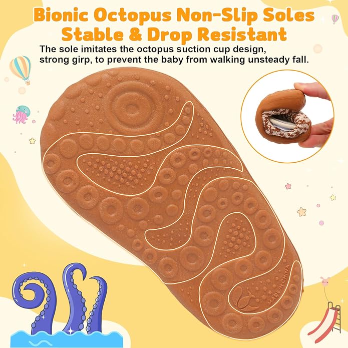 FEETCITY Baby First Walking Shoes Wide Baby Shoes Infant Sneakers Newborn Crib - Image 6