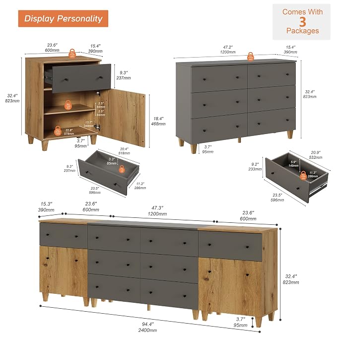 WMAPAT 8 Drawers Dresser Chests - Image 2