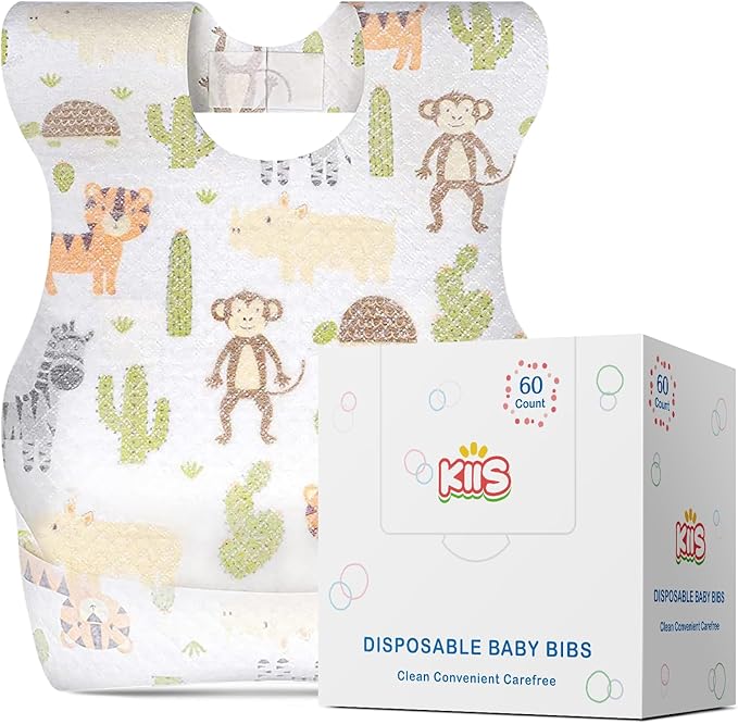 KIIS Disposable Baby Bibs for Baby Boys and Girls by KIIS
