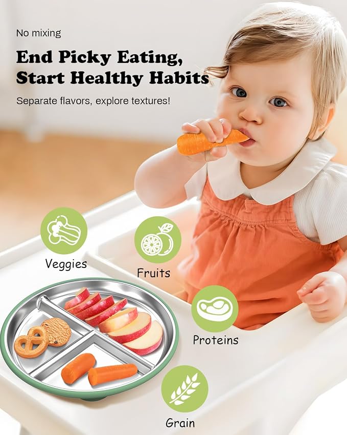 Stainless Steel Toddler Plate - Image 5
