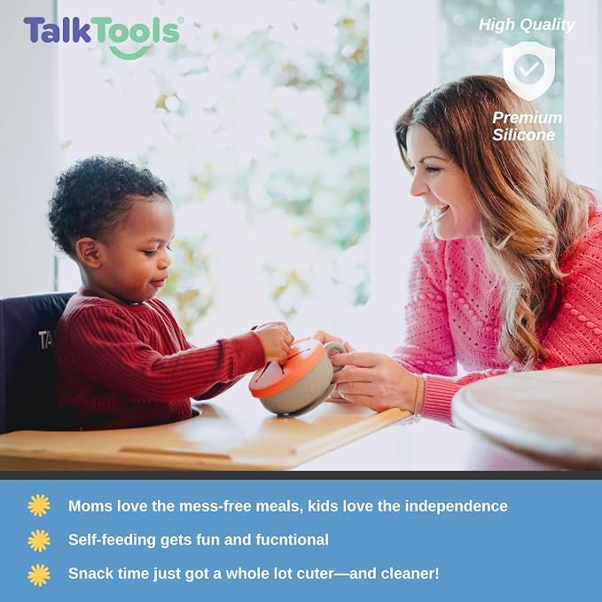 TalkTools Itsy Bowl & Snack Lid | Suction silicone dish - Image 4