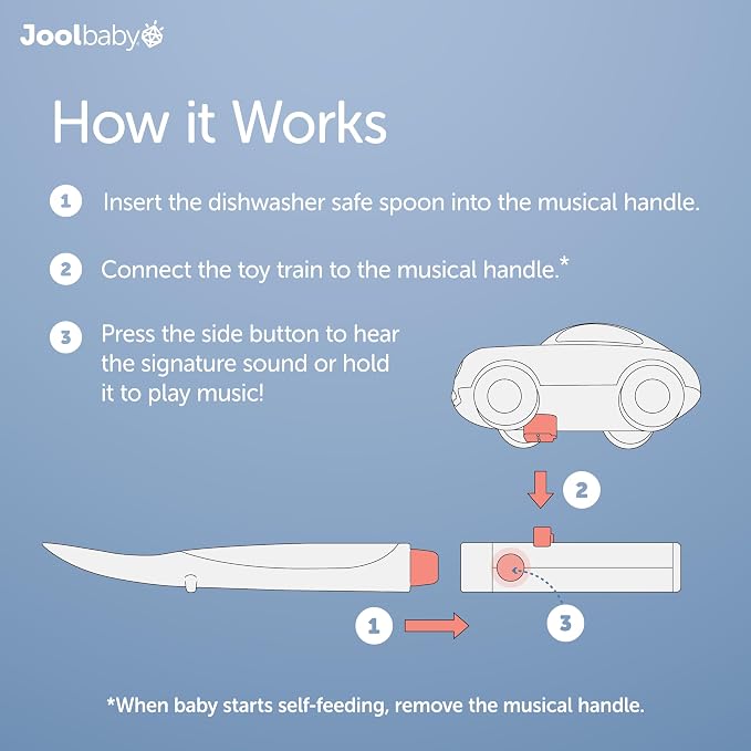 Jool Baby Musical Baby Spoons, 3 Spoons + Car - Image 7