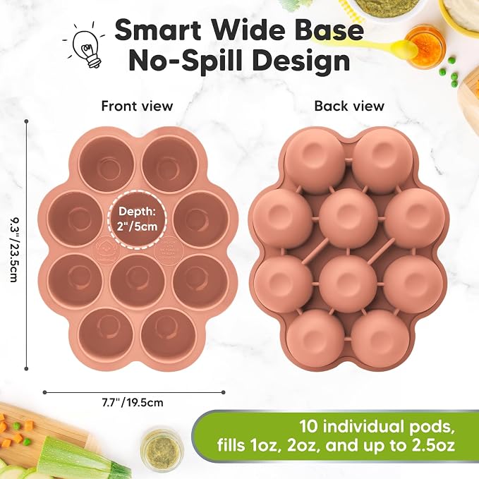 KeaBabies Silicone Food Freezer Trays - Image 2