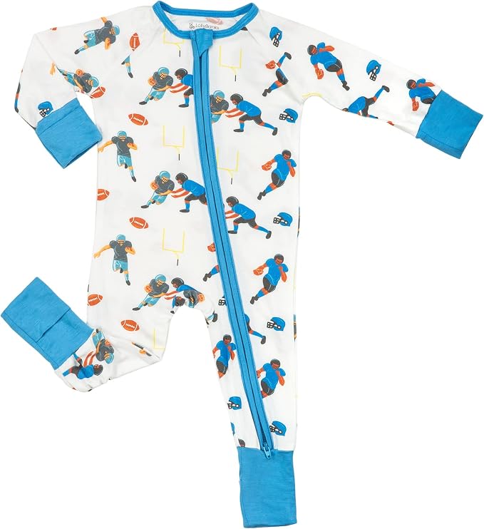 LollyBanks Baby Pajamas, 2-Way Zipper Romper, 95% Viscose Made from Bamboo and by LollyBanks