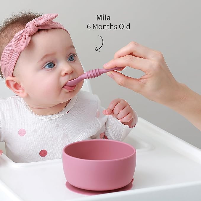 SAMiGO Silicone Baby Bowl and Spoon Set - Image 4