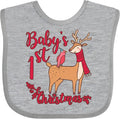 inktastic Baby's First Christmas Baby Bib by Inktastic