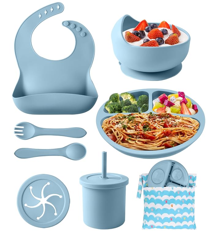 Silicone Baby Feeding Set, Travel Bag - Image 8