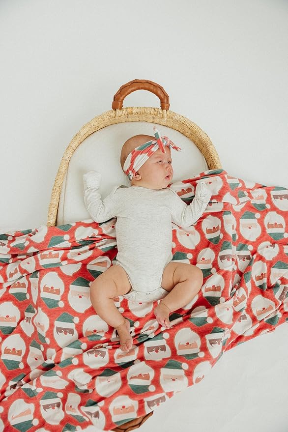 Copper Pearl Large Premium Knit Baby Swaddle Receiving Blanket Claus - Image 4