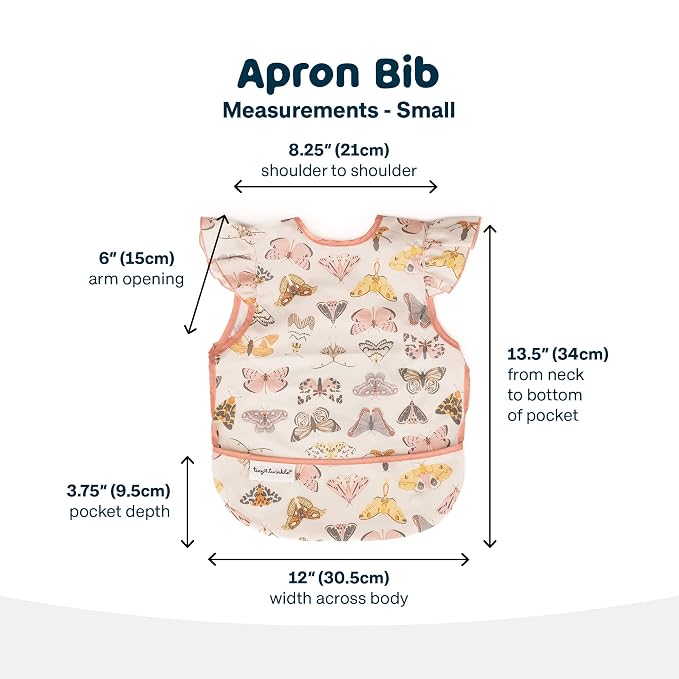 Tiny Twinkle Short Sleeve Apron Baby & Toddler Bib - Image 7