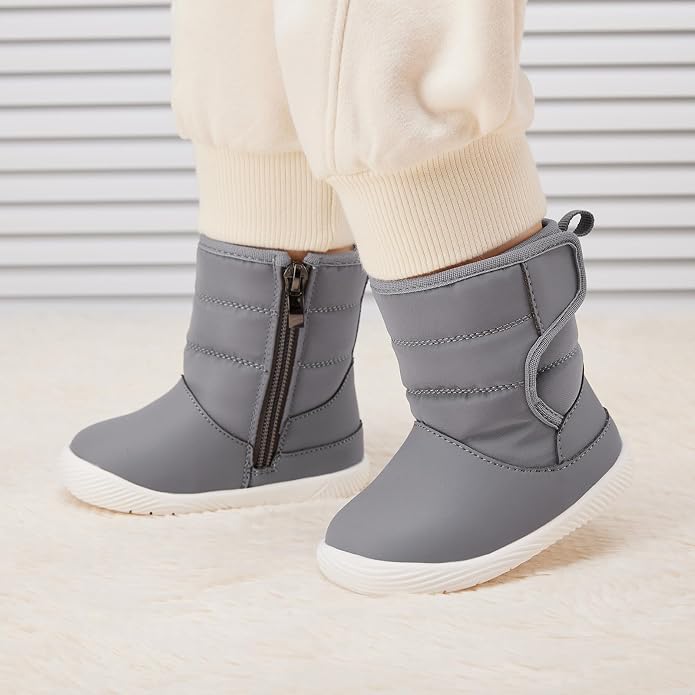 BMCiTYBM Baby Boy Girl Snow Boots Waterproof Winter Warm Booties Nonslip - Image 2