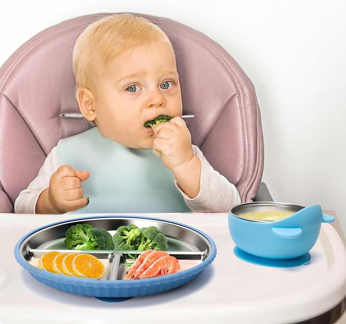 Stainless Steel Kids Plates and Bowls - Image 7