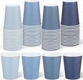 URATOT 60 Pieces 9 Ounce Disposable Paper Cups Gradient Blue Party Cups by URATOT
