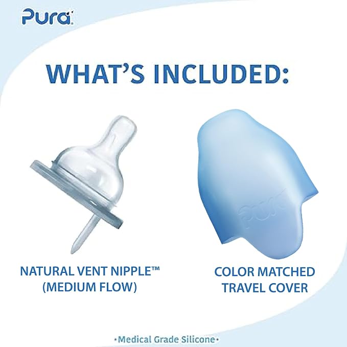 Pura Kiki 7oz Stainless Steel Insulated Infant Bottle – Includes Silicone - Image 2