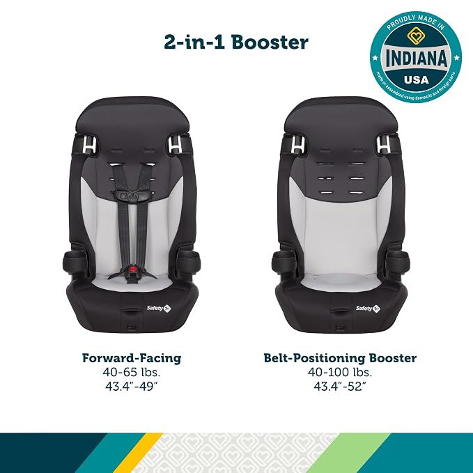 Safety 1st Grand 2-in-1 Booster Car Seat, Converts from High Back to - Image 2