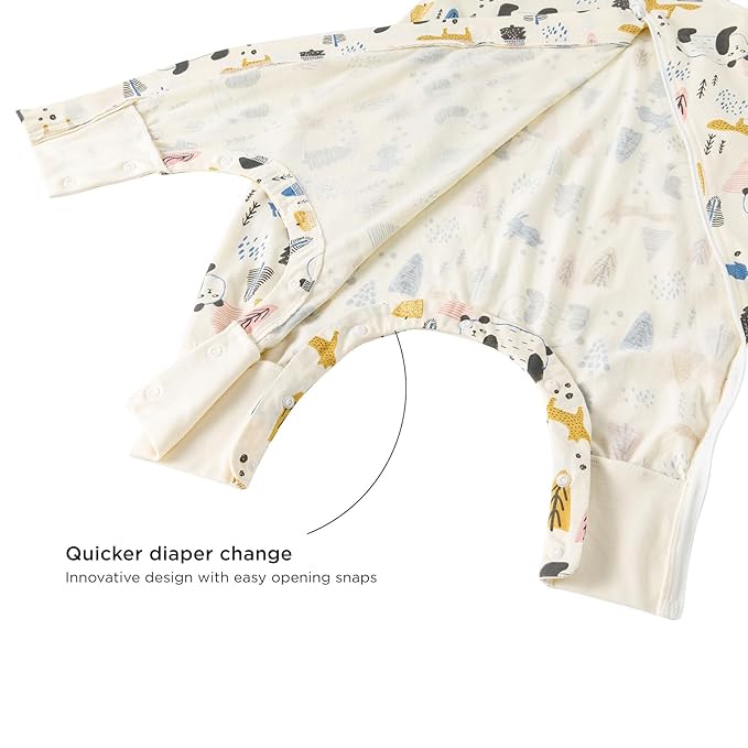 Duomiaomiao 0.5 TOG Toddler Sleep Sack 12-24 Months 100% Cotton Lightweight - Image 6