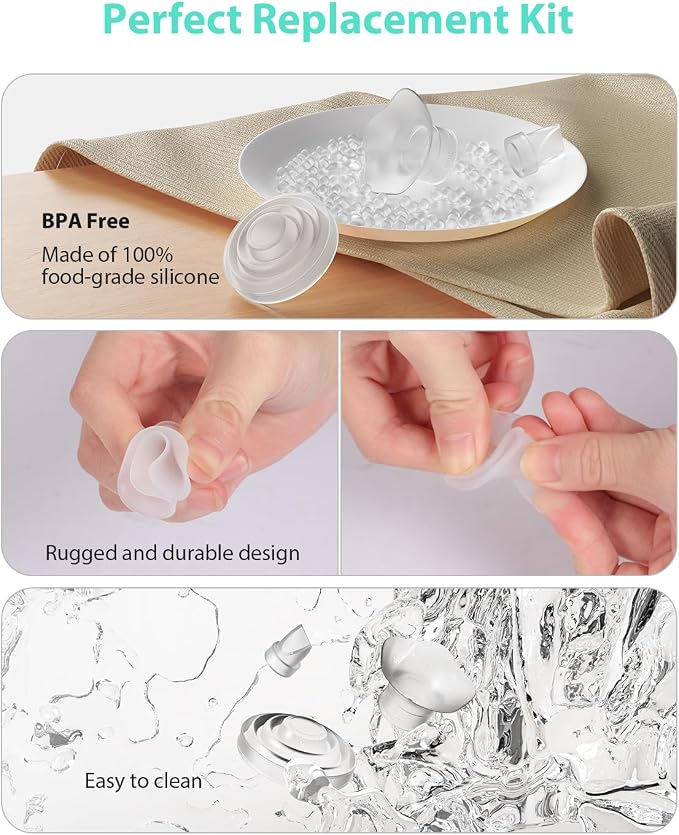 Wearable Breast Pump Replacement Set, Compatible - Image 6