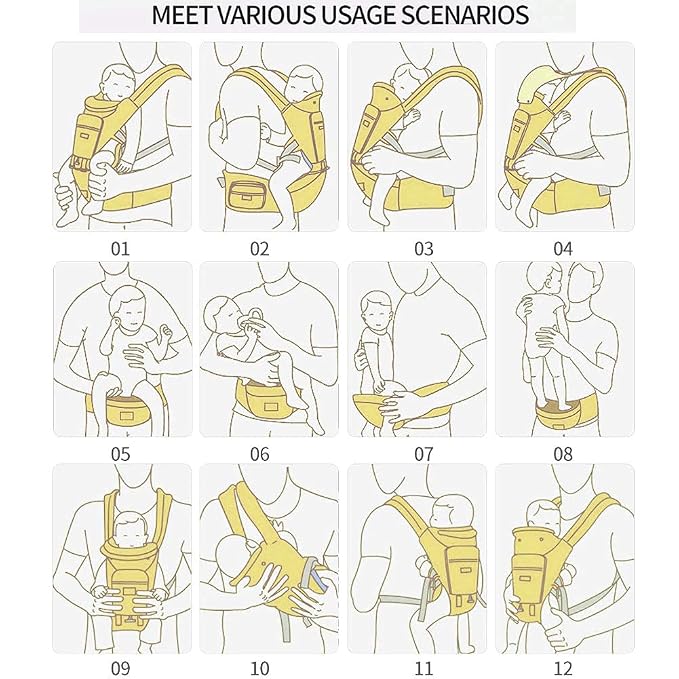 Baby Carrier Newborn to Toddler, 6-in-1 Baby Carrier - Image 2