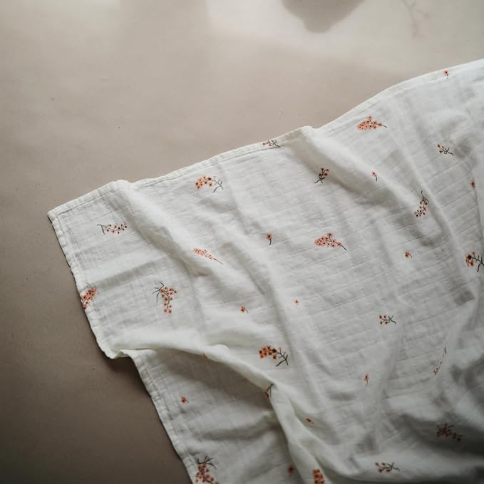 mushie Muslin Baby Swaddle Blanket | 100% Organic Cotton - Image 2