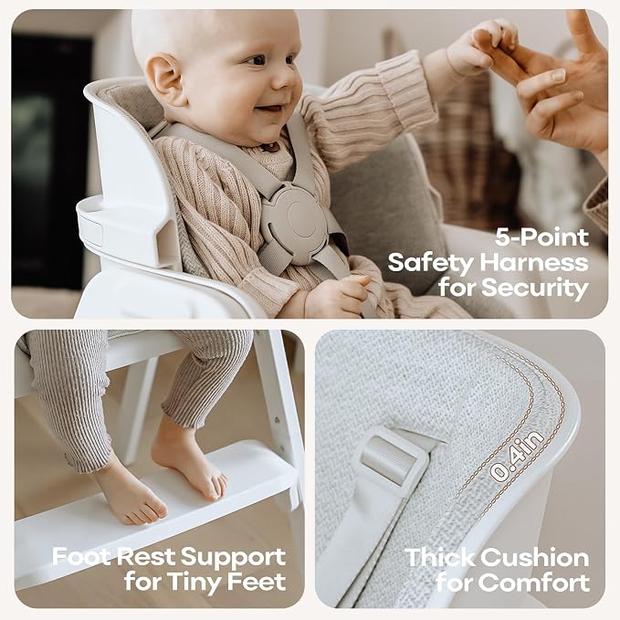 Fodoss 4 in 1 Foldable High Chairs - Image 6