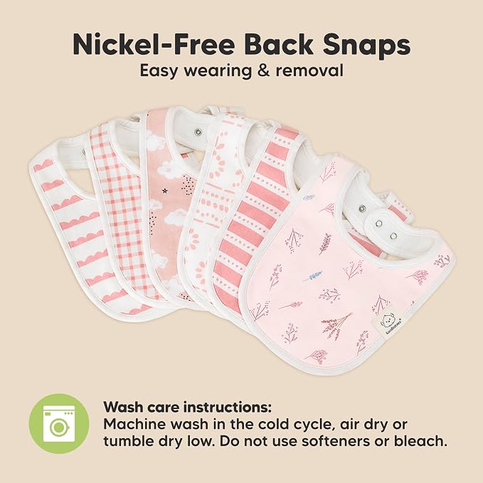 8-Pack Organic Baby Bibs for Boys, Girls - Image 9